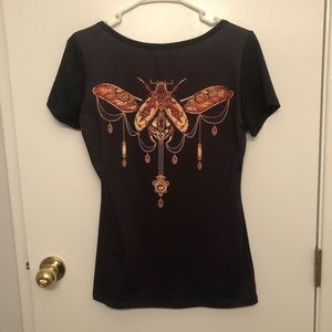 Steampunk Moth Tee Shirt